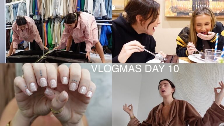 VLOGMAS: DAY 10 – packing, new nails & dinner with friends