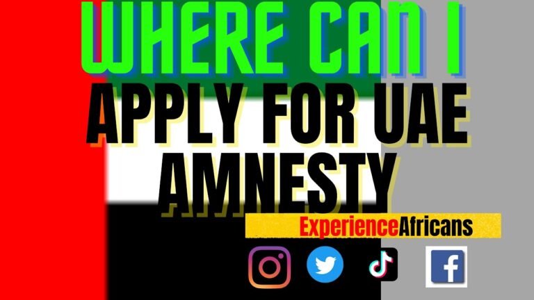 WHERE CAN I APPLY FOR UAE AMNESTY 2021.