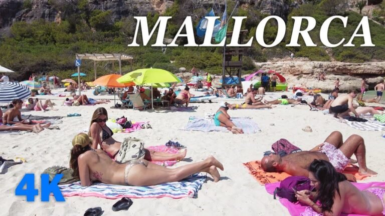 Walking tour Cala Llombards | BEACH WALK | Mallorca (Majorca) | Spain | 4k | Beach Walk Tours