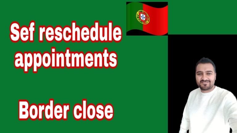 sef reschedule appointments? Portugal border close? |Raja Ali diaries|