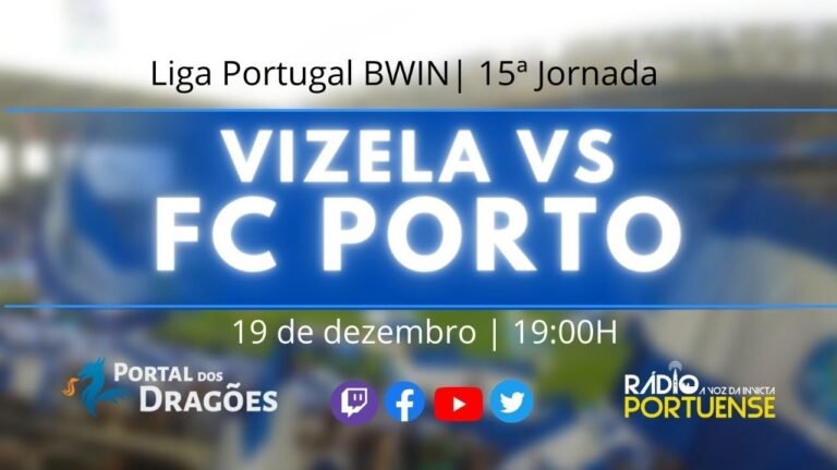 ⚪️🔵 𝐅𝐂 𝐕𝐢𝐳𝐞𝐥𝐚 𝐱 𝐅𝐂 𝐏𝐨𝐫𝐭𝐨 🔵⚪️ | Liga Portugal BWin | 15ª Jornada