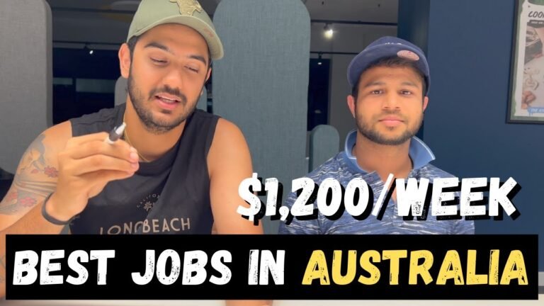 BEST JOBS IN AUSTRALIA for International Students | INDIAN STUDENTS