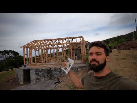 BUILDING A HOUSE IN THE AZORES, PORTUGAL!! | WOOD FRAMING | – Part 3