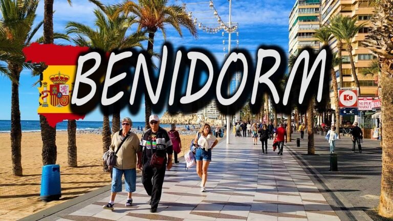 Benidorm, Spain | Winter | 4K Walk | Levante Beach | 2022