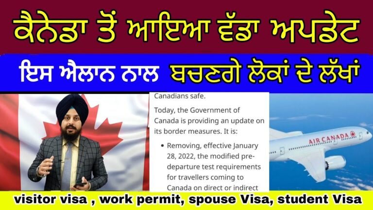 Big update from canada | Breaking news| canada visa 28 jan 2022