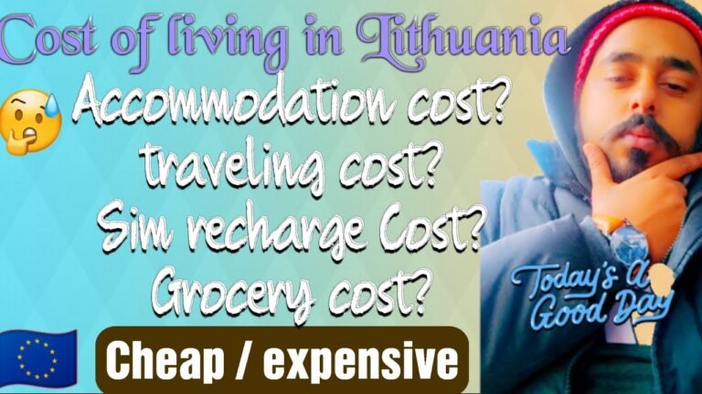 COST OF LIVING IN LITHUANIA| IN HINDI |INDIAN STUDENT IN LITHUANIA