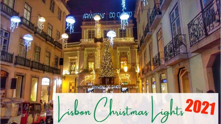 Cascais and Lisbon Portugal Holiday Lights 2021- Walk With Me Cascais and Lisbon Portugal Holiday Lights 2021- Walk With Me