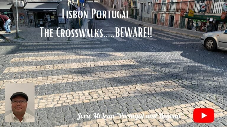 Crosswalks in Lisbon can be dangerous! Portugal Travel