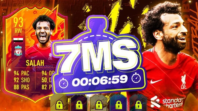 FIFA 22 – WE PACK A HEADLINER! 93 MOHAMED SALAH 7 MINUTE SQUAD BUILDER – ULTIMATE TEAM