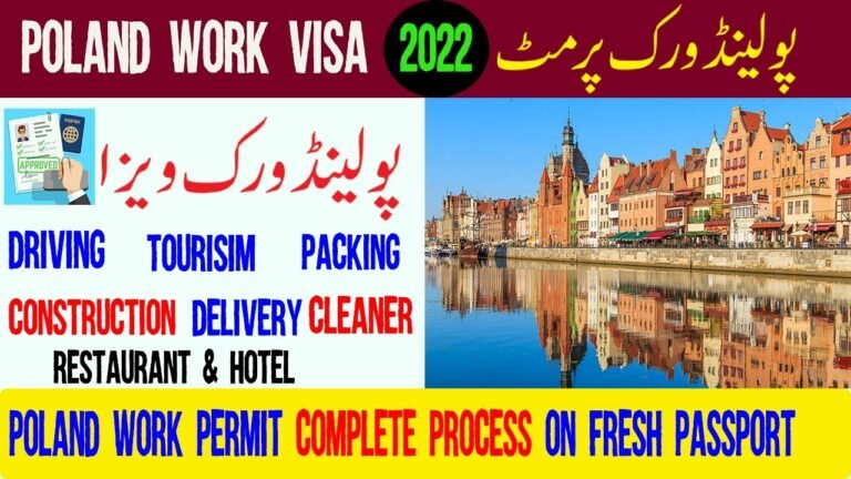 Get Free Poland Work Visa 2022| Poland Work Permit for Pakistani 2022| Poland Work Permit Visa|