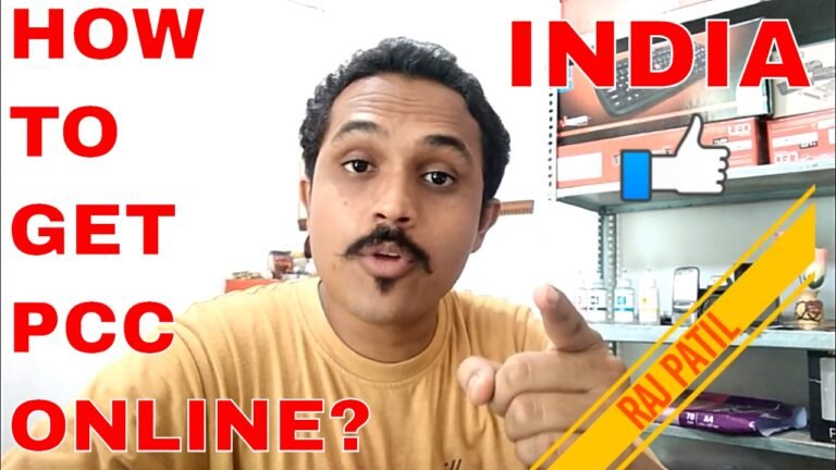HOW TO GET POLICE CLEARANCE CERTIFICATE (PCC) ONLINE? (HINDI 2017)