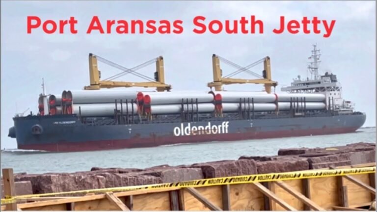 Happy New Year! Big Ships South Jetty Port Aransas Texas