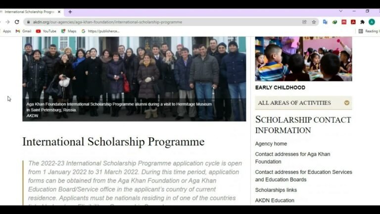 How To Apply for Aga Khan Foundation Scholarship 2022 AKF Scholarship