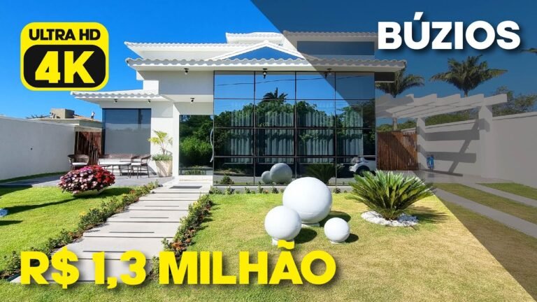 IMPERDÍVEL: 1,3 MILHÃO! CASA MODERNA E IMPECÁVEL EM BÚZIOS! CONDOMÍNIO FECHADO!