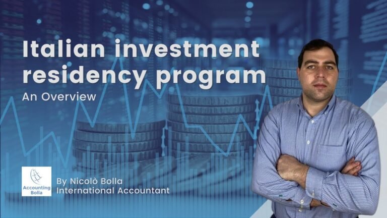 Italian Investment residency program Italian Investment residency program