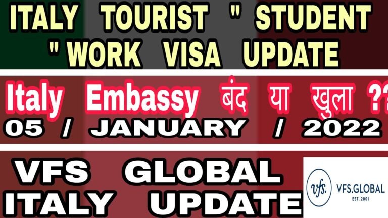 Italy Visa 2022 | Italy Work Visa Update | Italy Visa Update | Vfs Italy Update | Kareena Visa