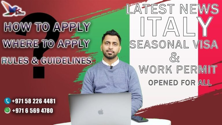 Italy Work Permit Open Now || Italy Seasonal Work Visa Full Details || Italy 9 Months Work Visa 2022