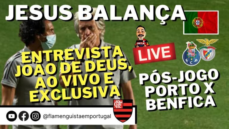 LIVE ENTREVISTA EXCLUSIVA E AO VIVO DE JOÃO DE DEUS | JJ BALANÇA | PÓS-JOGO