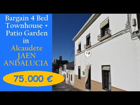 Large 4 Bed 2 Bath Home + Patio Garden Property for sale in Spain Alcaudete inland Andalucia TH4930