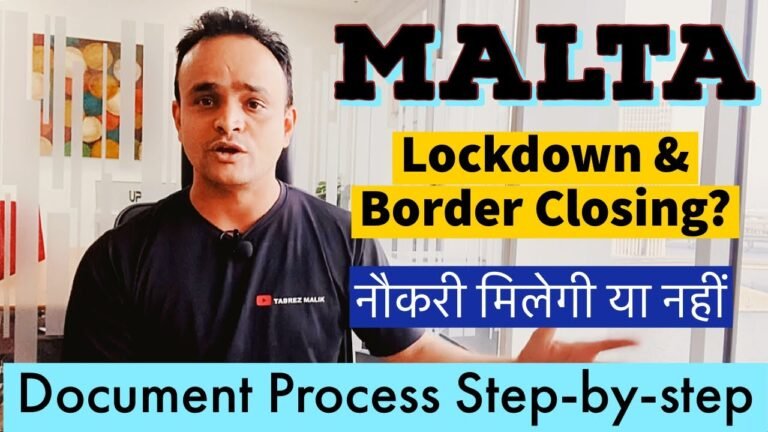 Malta Lockdown and Border Closure | Malta Document Process Step-by-Step | Guidance to Freshers