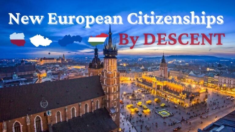 New European Citizenships by Descent! (Visegrád 4)