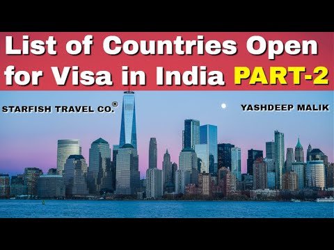 P2: List of Countries Open for VISA in 2022 (for Indians) – in Hindi / हिंदी में