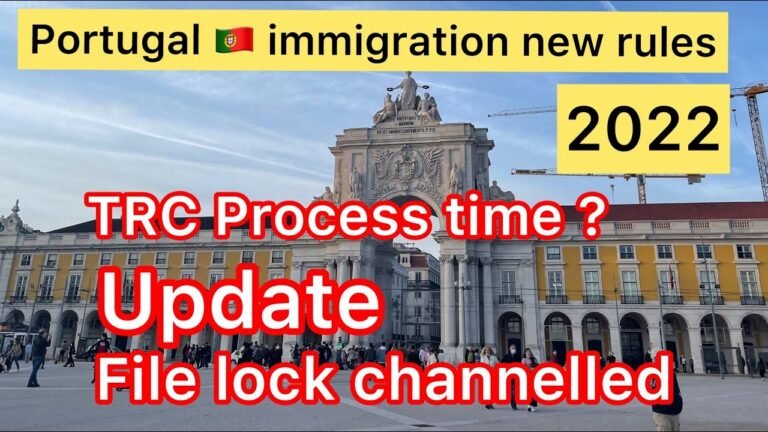 Portugal 🇵🇹 immigration update 2022 | TRC Process Time & SEF Files Canncelled