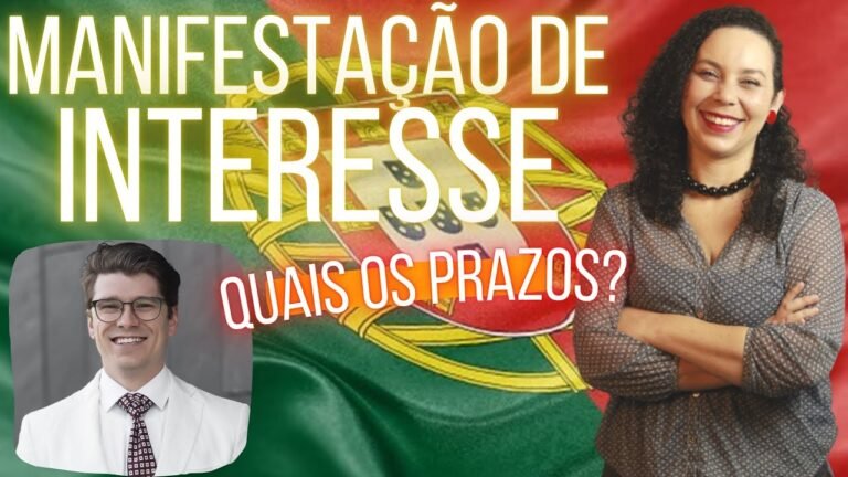 QUAL O PRAZO PARA FAZER A MANIFESTAÇÃO DE INTERESSE EM PORTUGAL? | Bato papo com Dr. Célio Sauer