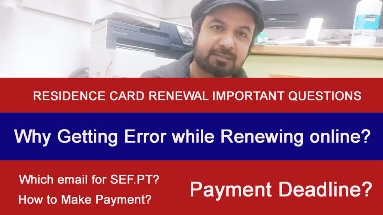 Questions about Residence Card Renewal and Payment