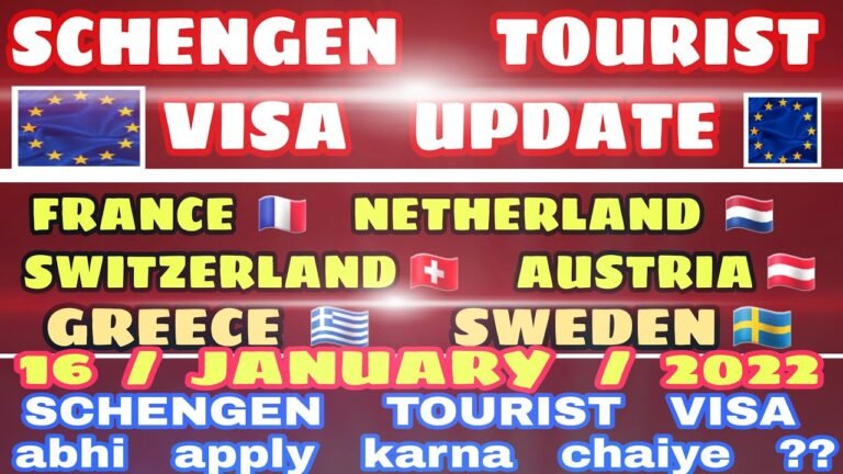 Schengen Tourist Visa For Indian | VFS Update | Schengen Visa Update 2022 | Khanna Visa Advice |