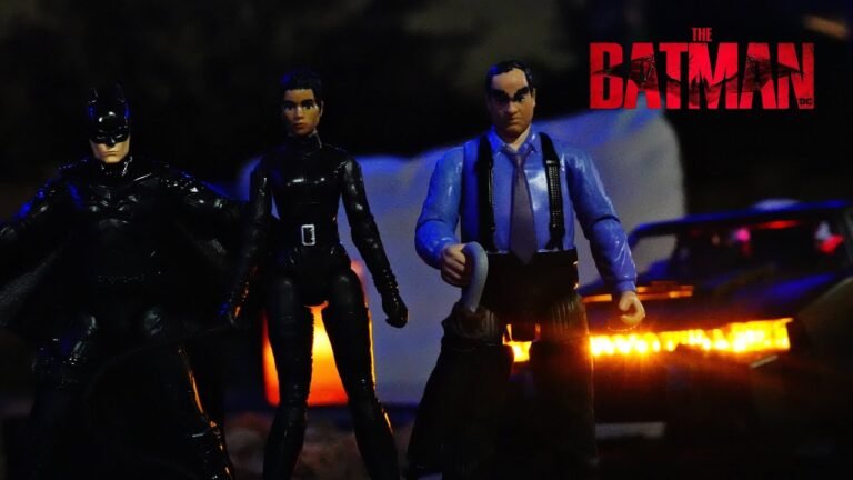 Spinmaster The Batman movie 2022: 4 inch Scale Batman/the Penguin and Selina Kyle figure review