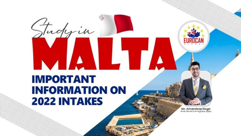 Study in #𝗠𝗮𝗹𝘁𝗮 🇲🇹🇲🇹 Important information on 2022 Intakes .