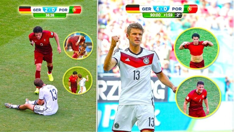 Thomas Müller took revenge on Pepe and HUMILIATED him along with Cristiano Ronaldo