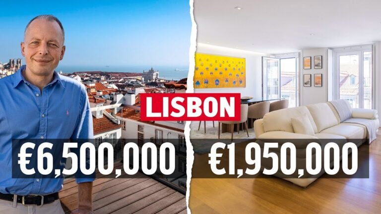 Touring a €6,500,000 penthouse VS a €1,950,000 apartment in Lisbon, Portugal