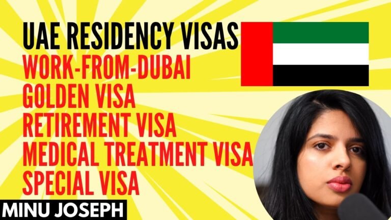 UAE Government announced latest residency visa options to live in the UAE