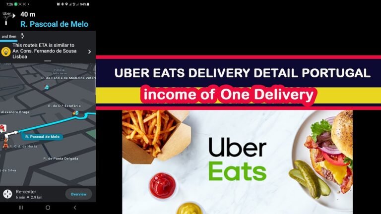 Uber Eats Delivery in Portugal | Income of One Delivery | info station Uber Eats Delivery in Portugal | Income of One Delivery | info station
