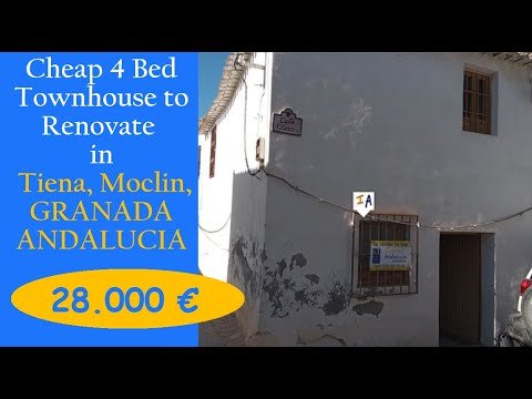 Under 30K 4 Bed solid house to renovate Property for sale in Spain, Granada, inland Andalucia TH5094