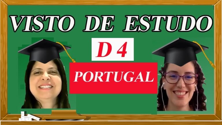 VISTO DE ESTUDO D4 para estudar e morar em Portugal