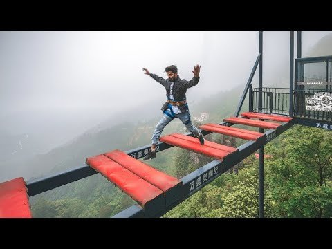 world Scariest bridge in china | discover with joe hattab