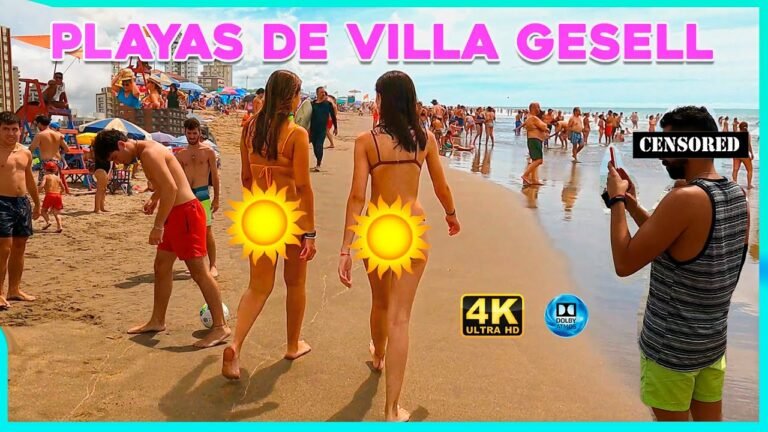 4K – Beach Walk VILLA GESELL BEACH Summer Virtual Tour 2022