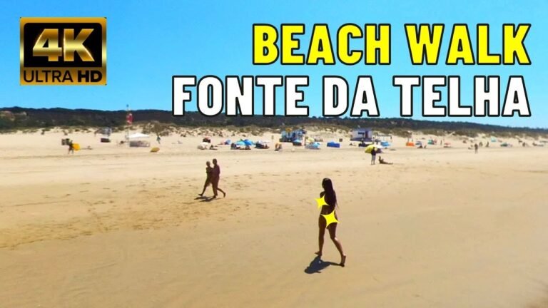 [4K] Beach Walk in Fonte da Telha | Almada – Portugal 🇵🇹 🌊🚶Part 6