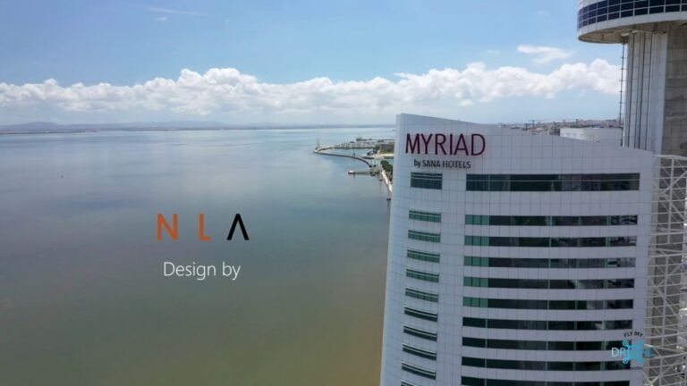 Aerial View 4K | Great Portuguese Hotels | Myriad by Sana | Lisbon | Portugal