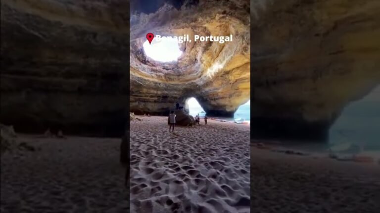 Amazing Natural Cave in Bengali, Algarve, Portugal #shorts #travel