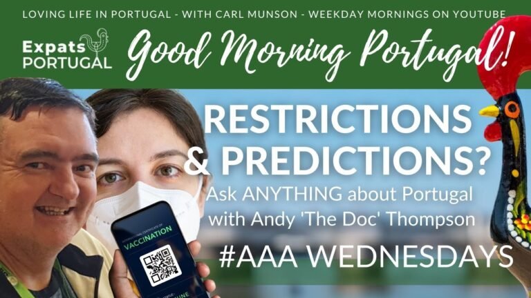 Ask ANYTHING about (Health in) Portugal with 'The Doc' & Carl on the GMP! Ask ANYTHING about (Health in) Portugal with 'The Doc' & Carl on the GMP!