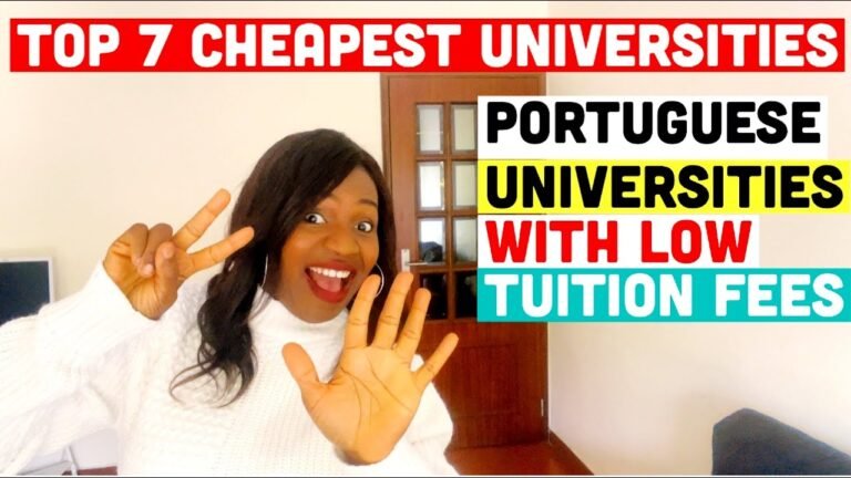 CHEAP UNIVERSITIES IN  PORTUGAL WITH LOW TUITION FEES FOR INTERNATIONAL STUDENTS | STUDY IN PORTUGAL