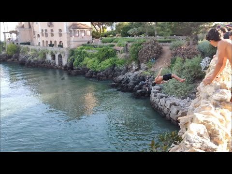 Cascais Carmona Park and Beach, Cascais Walk Tour August 2021, Portugal [4k Ultra HD]