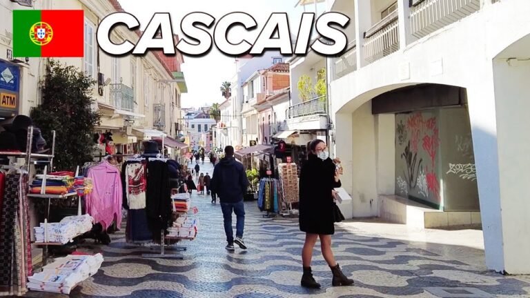 Cascais Portugal Walking Tour Downtown 4k 🇵🇹