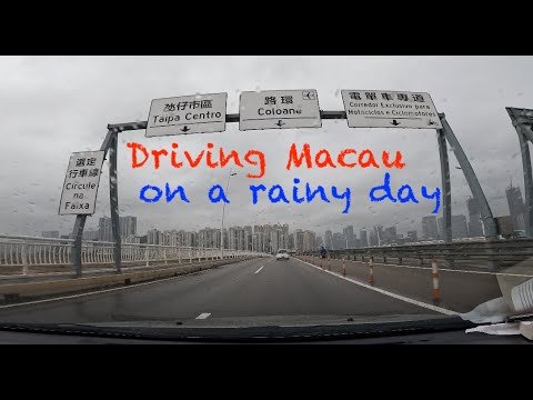 Driving Macau on 2/22/22:  Across the Sai Van Bridge on February 22, 2022.