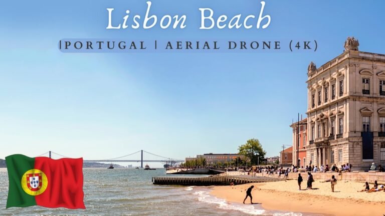 Drone View, Lisbon Beach, Portugal  🇵🇹 – by drone [4K]