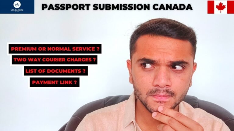 HOW TO SEND PASSPORT FOR CANADA VISA STAMPING |PASSPORT SUBMISSION FOR CANADA VISA | VISA FOR CANADA